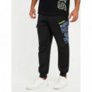 Pantalón Derych Jogger Cargo de Material Scuba GUESS