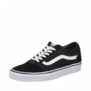 Zapatillas VANS Suede Canvas Negras y Blancas
