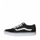 Zapatillas VANS Suede Canvas Negras y Blancas