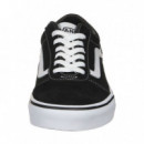 Zapatillas VANS Suede Canvas Negras y Blancas