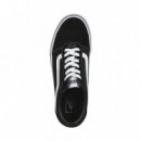 Zapatillas VANS Suede Canvas Negras y Blancas