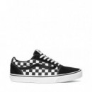 Zapatillas VANS Ward Checkered Negras y Blancas