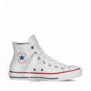 Zapatillas Altas de Piel CONVERSE Chuck Taylor Blancas