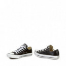 Zapatillas Bajas de Piel CONVERSE Chuck Taylor Negras