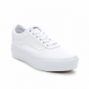 Zapatillas Plataforma VANS Ward Blancas de Lona
