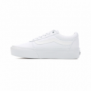 Zapatillas Plataforma VANS Ward Blancas de Lona
