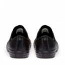 Zapatillas Bajas de Piel CONVERSE Chuck Taylor Negras
