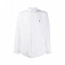 Camisa Piece Dye Linen White  RALPH LAUREN