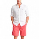 Camisa Piece Dye Linen White  RALPH LAUREN