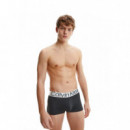 Pack de 3 Calzoncillos Boxer de Tiro bajo Steel Coton  CALVIN KLEIN