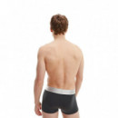 Pack de 3 Calzoncillos Boxer de Tiro bajo Steel Coton  CALVIN KLEIN