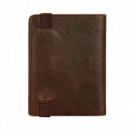 Cartera con Goma Marrón  LOIS