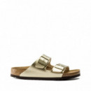 Sandalias Arizona Gold Birko-flor Metalizado BIRKENSTOCK
