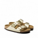 Sandalias Arizona Gold Birko-flor Metalizado BIRKENSTOCK