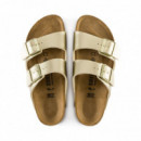 Sandalias Arizona Gold Birko-flor Metalizado BIRKENSTOCK