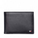 Cartera de Piel Plegable  TOMMY HILFIGER