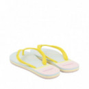 Chanclas Azul con Tiras Amarillo Villach  GIOSEPPO