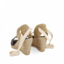 Sandalias Tipo Espadrille  con Cuña de Yute Buriti  GIOSEPPO