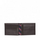 Cartera de Piel con Solapa  TOMMY HILFIGER