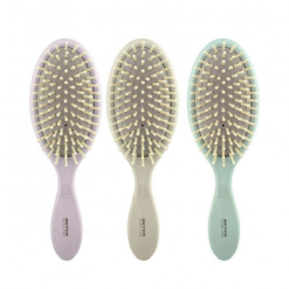 Natural Fiber Cepillo Neumático Púas de Madera  BETER