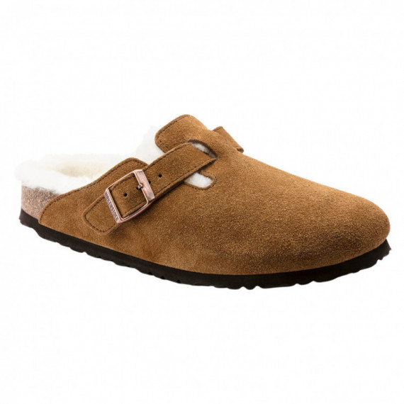 Calzado Zuecos BIRKENSTOCK Boston Sherling Lana de Borrego ante Mink
