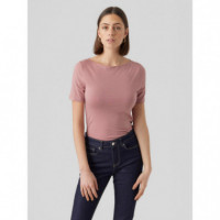Camisetas Mujer Camiseta VERO MODA Panda Modal Nostalgia Rose
