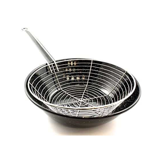 Sarten Freidora con Cestillo Esmaltado 35 Cm