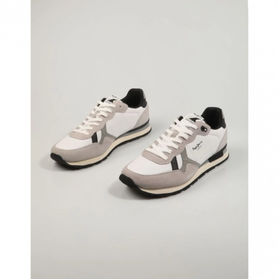 Sneaker PEPE JEANS Brit Reflect Blanco-gris