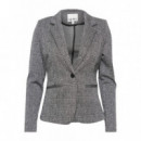 Chaquetas Mujer Blazer ICHI Kate Lurex Mixture Black