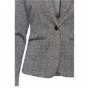 Chaquetas Mujer Blazer ICHI Kate Lurex Mixture Black