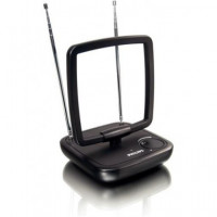 PHILIPS Antena TV Amplificada para Interior 36DB SDV5120 Negro