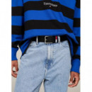 Cinturón de Piel Elevated con Logo de TOMMY HILFIGER