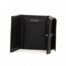 Cartera GUESS Negra New Zurich