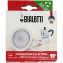 Set de 3 Juntas + Filtro de Repuesto BIALETTI 2 Tazas
