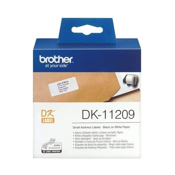 Etiquetas BROTHER Precortadas de 29 X 62MM DK-11209