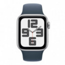Apple Watch SE2 GPS 44MM Aluminio con Correa Deportiva Plata/azul S/m (cpo - 1 Año de Garantía)  APPLE