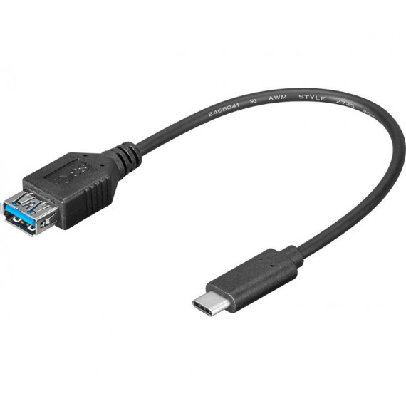 Cable USB-C 3.1 macho - USB-A 3.0 hembra OTG