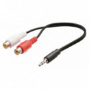 Cable 2RCA Hembra - Jack M  DIMELEC