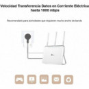 Plc TP-LINK AV1000 Gigabit con Enchufe Incorporado TL-PA7017P