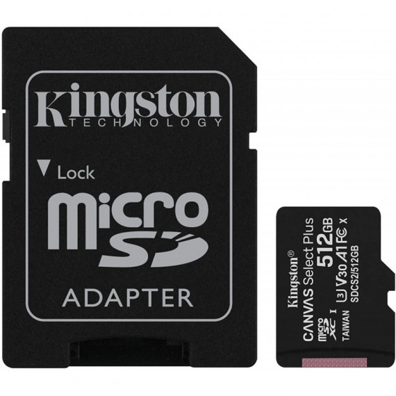 Tarjeta de Memoria Microsd KINGSTON Canvas Select Plus 512GB