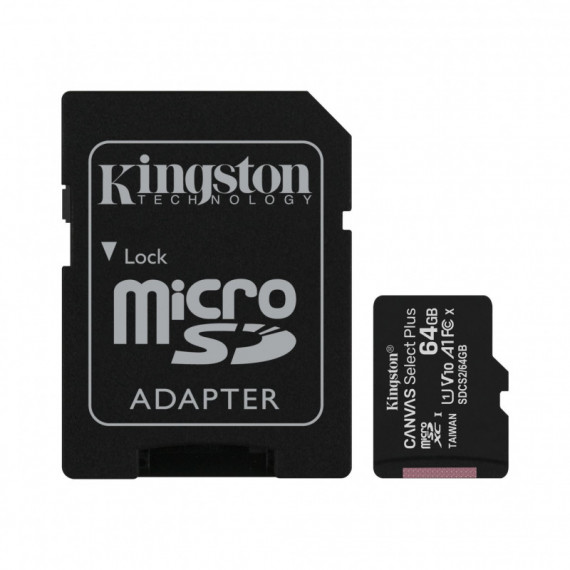 Tarjeta de Memoria KINGSTON Microsd 64GB Uhs-i CLASE10