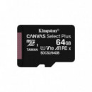 Tarjeta de Memoria KINGSTON Microsd 64GB Uhs-i CLASE10