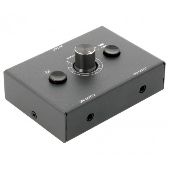 Selector Audio 2 Canales, Entrada O Salida + Control Volumen  NIMO