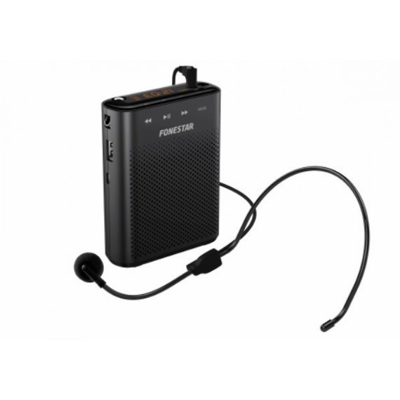 Micrófono con Altavoz Amplificado Portátil FONESTAR USB/MICROSD/MP3