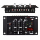 Mezclador 3 Canales + Micro con Reproductor USB FONESTAR