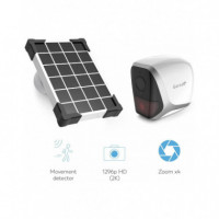 Cámara Ip Exterior Wifi con Batería 1296P Sfhd 2K y Panel Solar  GARZA