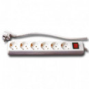 Regleta de 6 con Interruptor  HEPOLUZ