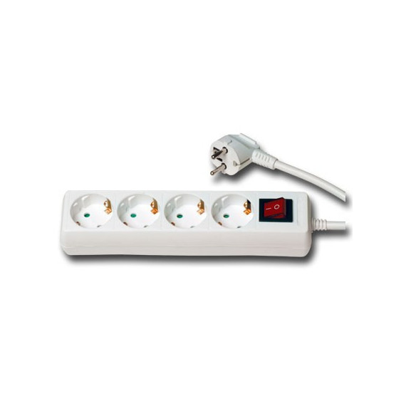 Regleta de 4 con Interruptor  HEPOLUZ