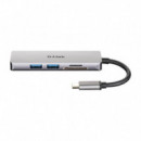 Dock 5 en 1 D-LINK Lector Sd/microsd/hdmi 4K/USB 3.0