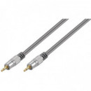 Cable Jack Estéreo 3,5mm M-M Dorado